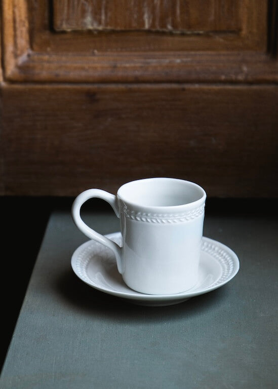 Litron Empire coffee cup in white porcelain