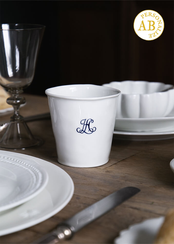 Timbale à latte| Porcelaine de Limoges | Vaisselle | Alix D. Reynis