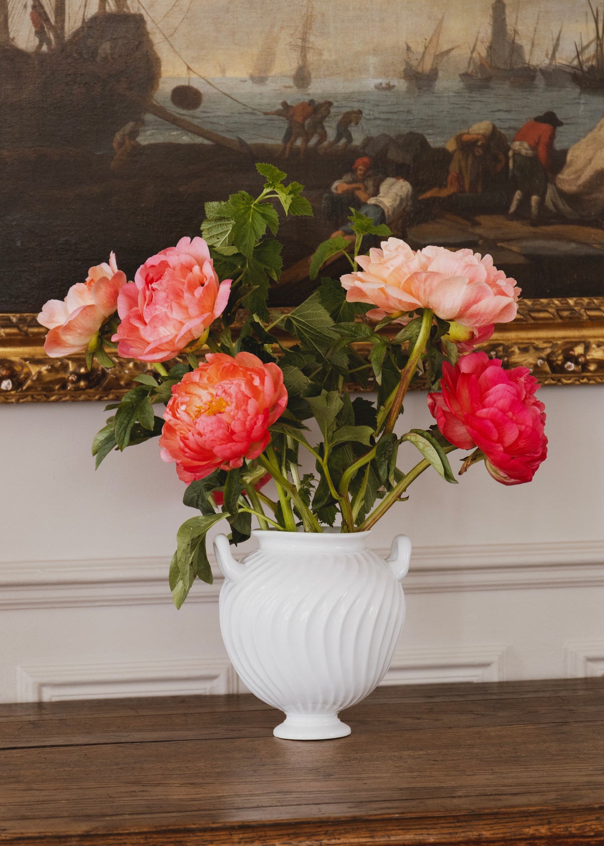 Vase Roma en porcelaine blanche