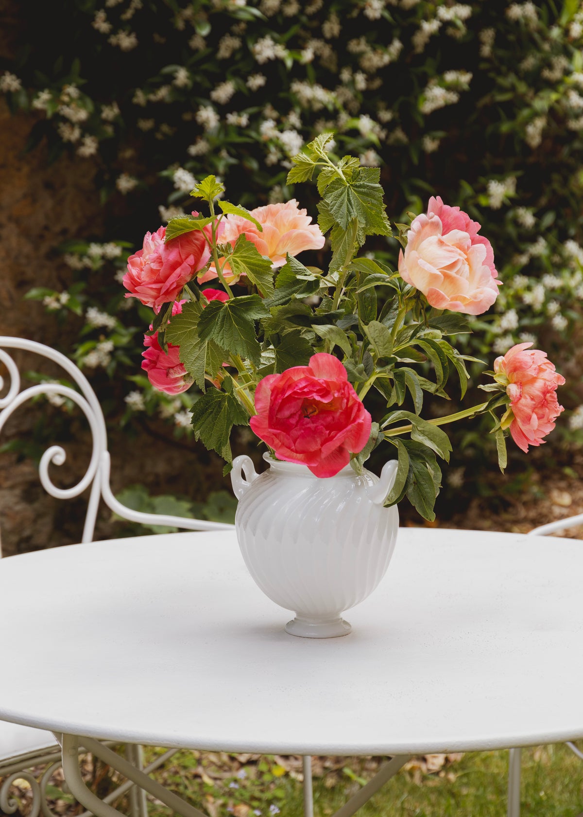 Vase Roma en porcelaine blanche
