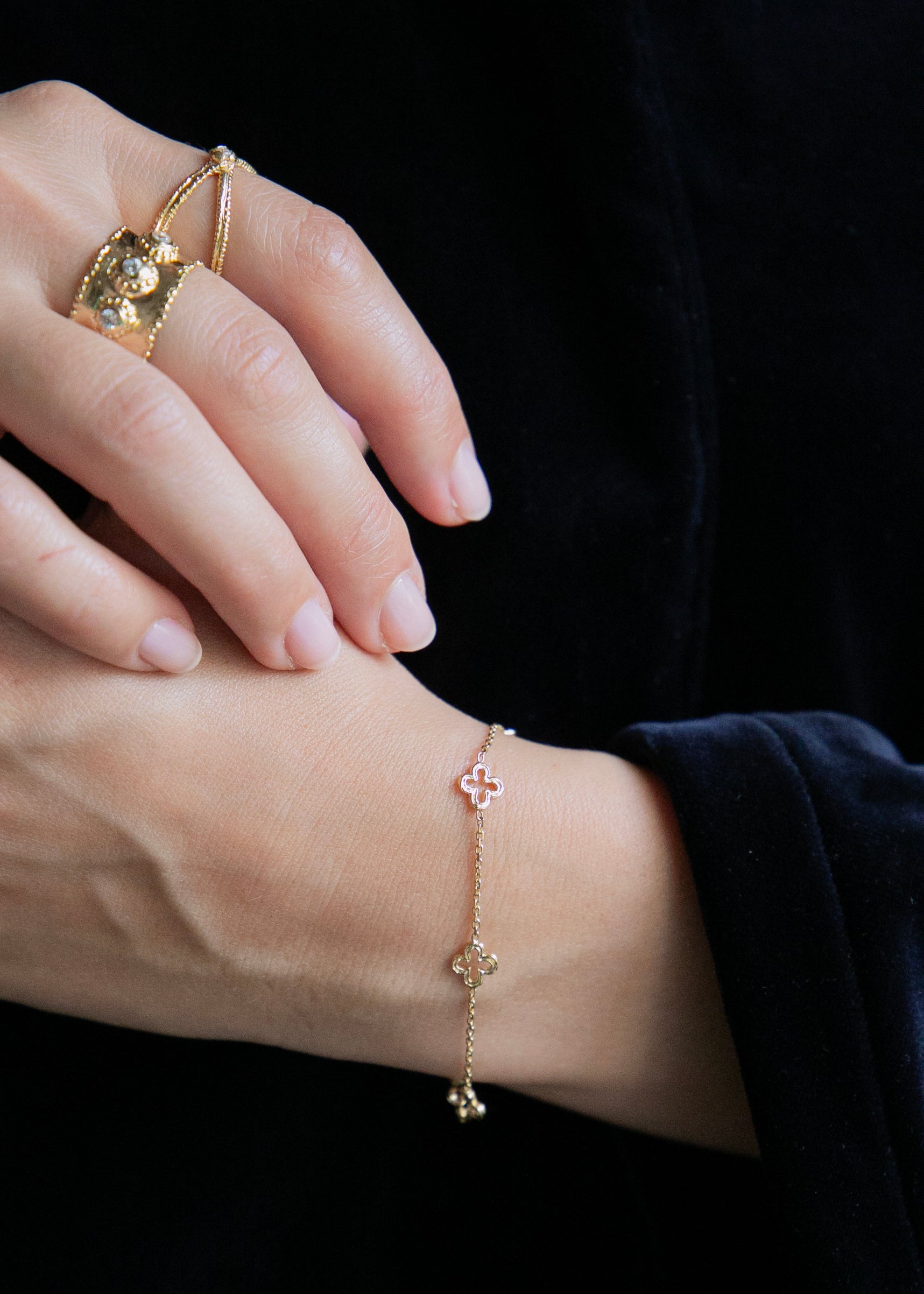 Bracelet en vermeil Leah