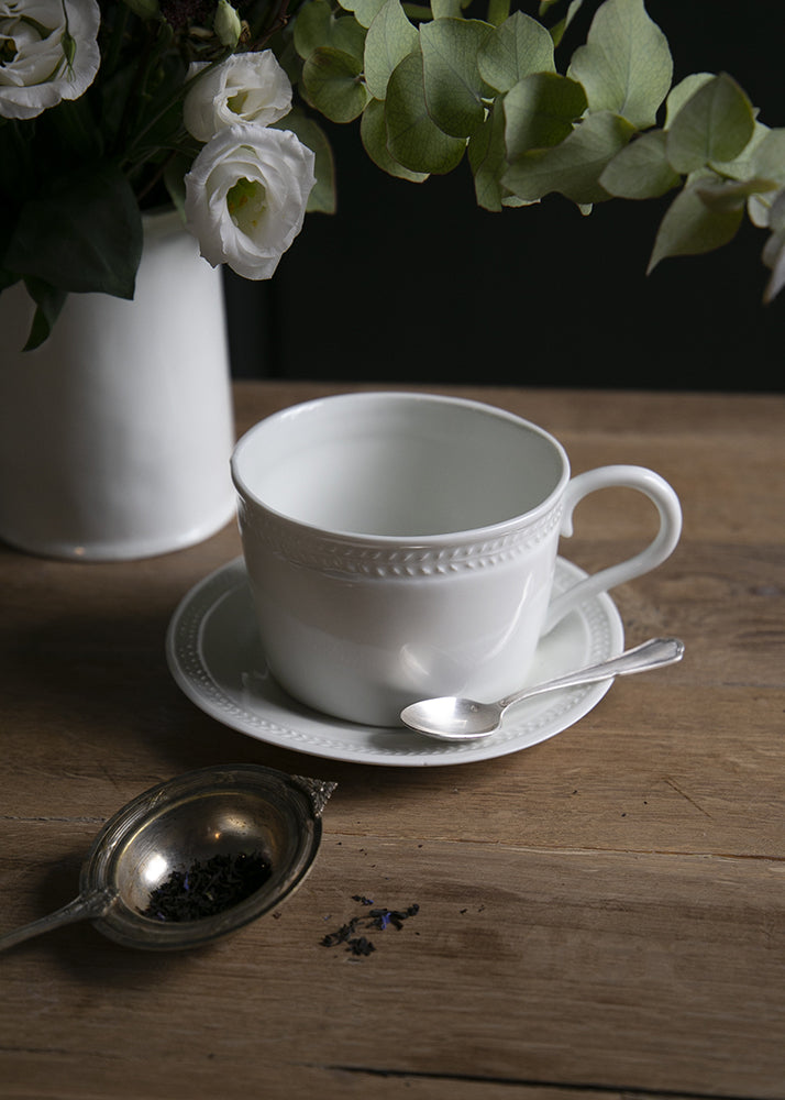 Empire White Porcelain Breakfast Cup